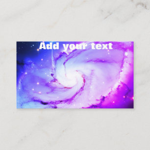 Rosa blaue lila Nebelgalaxie fügen Sie Ihren Textn Visitenkarte