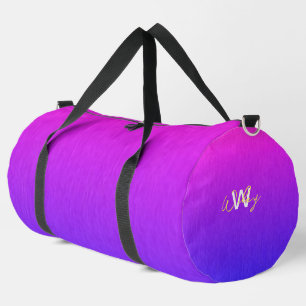 Rosa blaue minimalistisches Geschäft Druckkürzung  Duffle Bag