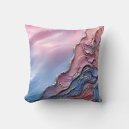 Rosa-blaue Pastell-Marmor-Weich-Feminine Dekoratio Kissen