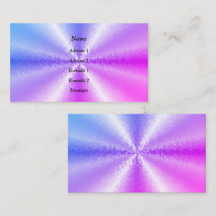 Rosa blaue Regenbogenblöcke in 3D-Regenbogen Visitenkarte