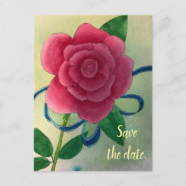 Rosa blaue Schleife Save the Date Postkarten