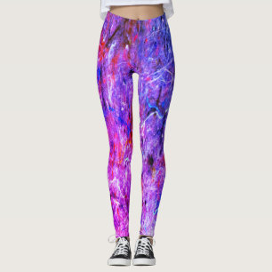 Rosa blaue Spray-Farbe drucken coole Leggings