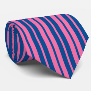 Rosa-blaue stilvolle Streifenmuster-Design  Krawatte