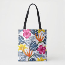 Rosa blaue tropische Schultertasche