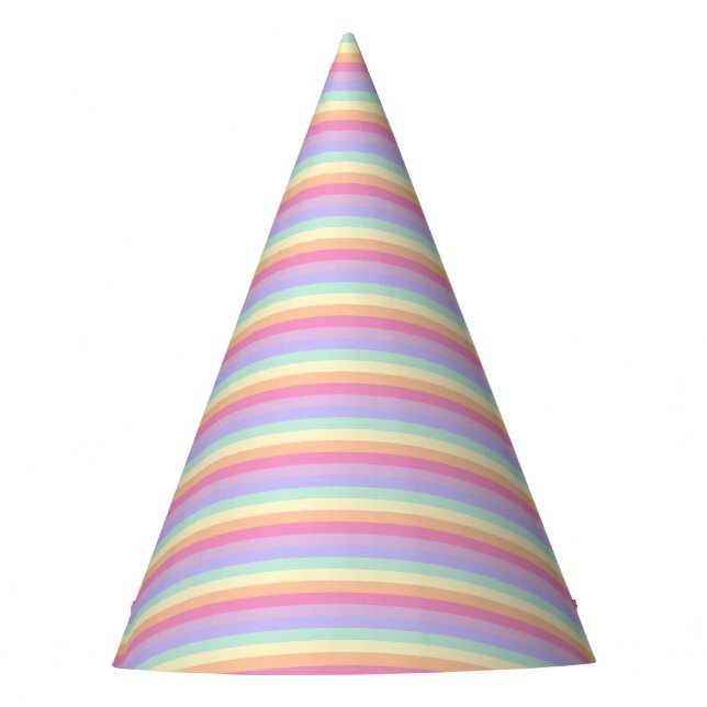 Rosa blaugrüne Lila-gelbe Farbvorlage Partyhütchen (Vorderseite)