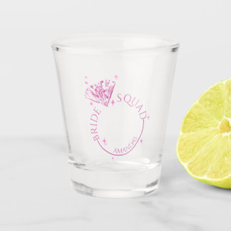 Rosa Bling Diamond Junggeselinnen-Abschied Schnapsglas