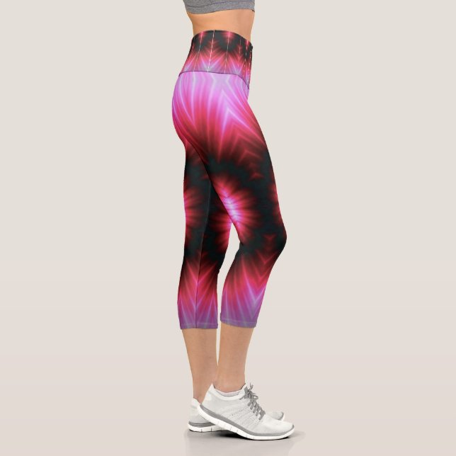 rosa Blitz Capri Leggings (Rechts)