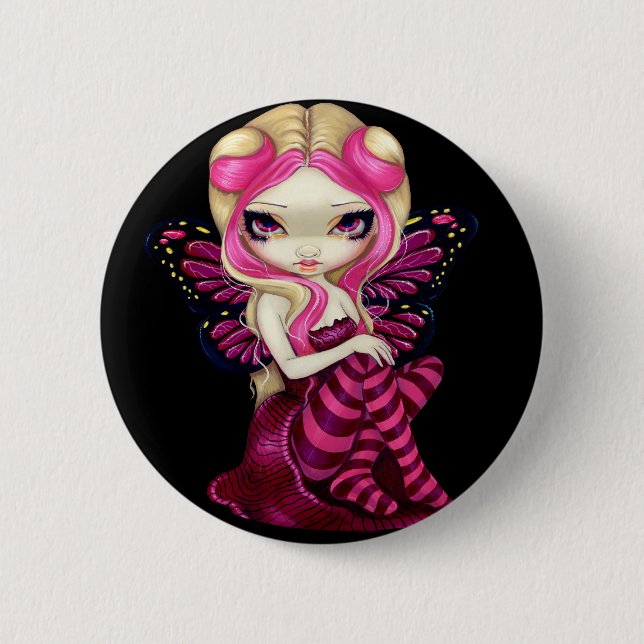 "Rosa Blitz-" Knopf Button (Vorderseite)