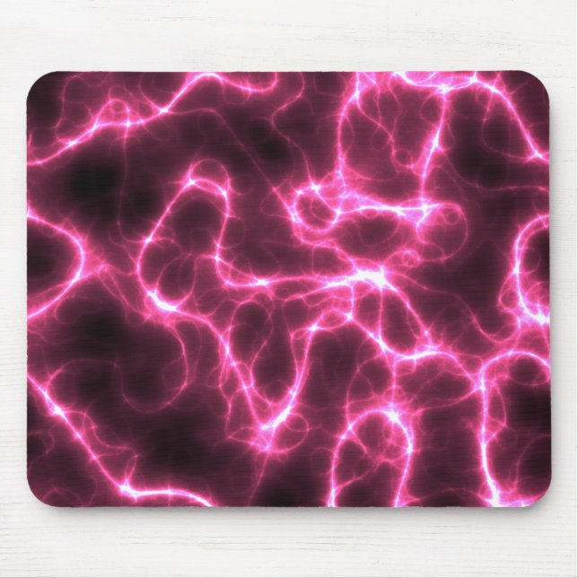 rosa Blitzhintergrund Mousepad (Vorne)