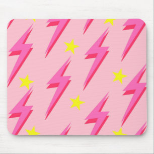 Rosa Blitzmauspad für trendige Schreibtischdekorat Mousepad