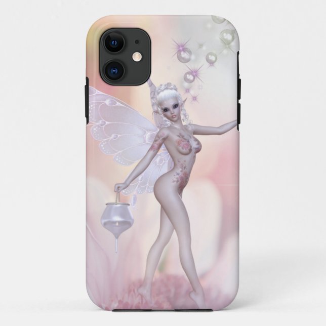 Rosa Blossom-Fee Case-Mate iPhone Hülle (Rückseite)