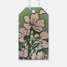 Rosa Blossom Kaskade Geschenkanhänger