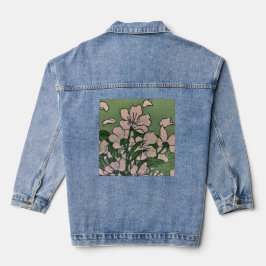 Rosa Blossom Kaskade Jeansjacke