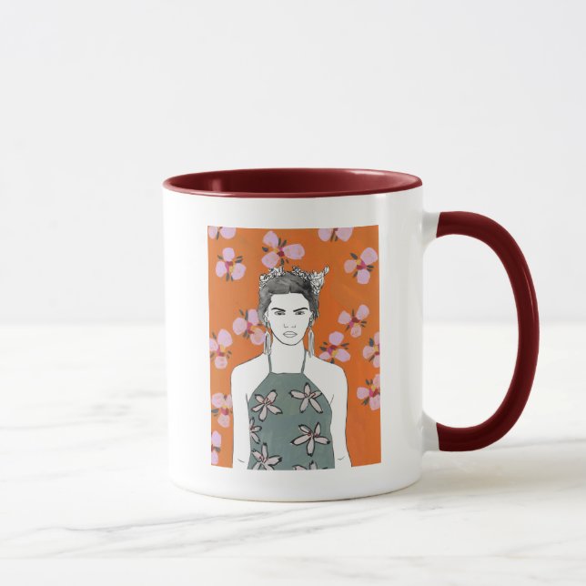 Rosa Blossom Lady - Orange Tasse (Rechts)