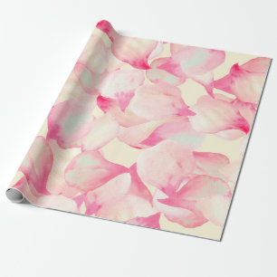 Rosa Blossom Natur. Schwarze Wasserfarbe Natur. Ro Geschenkpapier