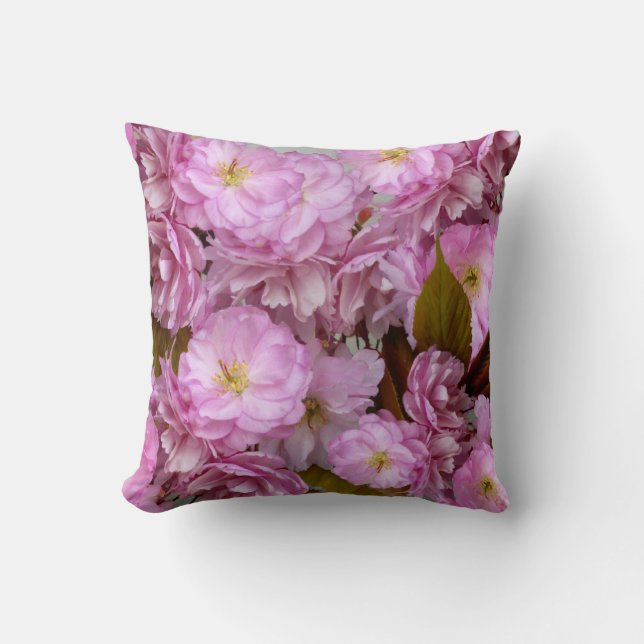 Rosa Blossom ~ Throw PIllow Kissen (Vorderseite)