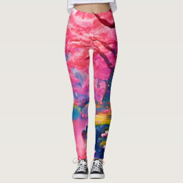 Rosa Blossom Walddesign Leggings