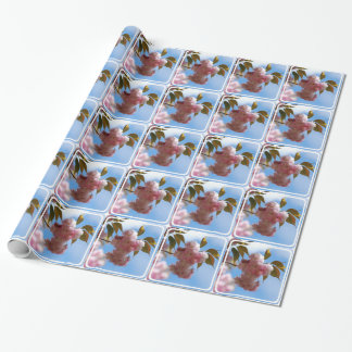 Rosa blühender Kirschbaum Geschenkpapier