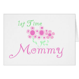 Rosa Blume 1st Mommy Shirts und Geschenke