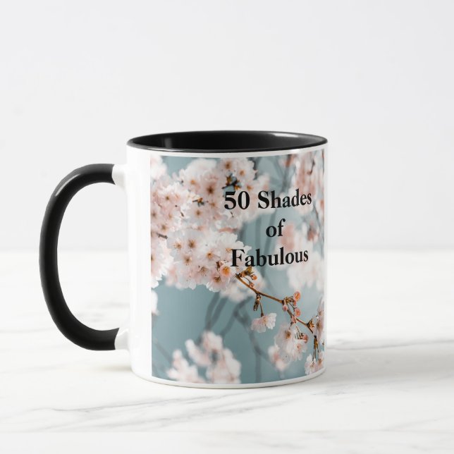 Rosa Blume 50 Farbtöne von Fabulous Tasse (Links)