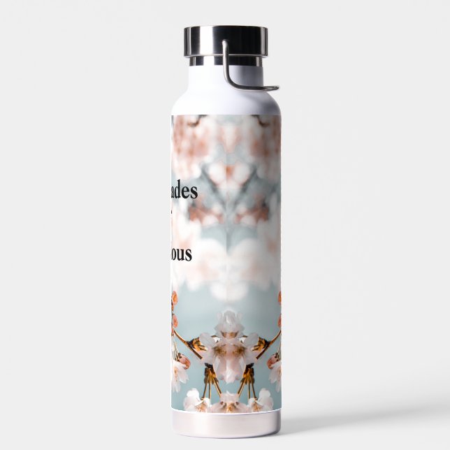 Rosa Blume 50 Farbtöne von Fabulous Trinkflasche (Links)
