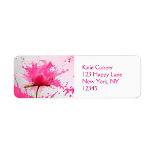Rosa Blume Abstrakt Paint Spritzer