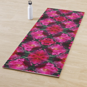 Rosa Blume Abstrakt Yogamatte