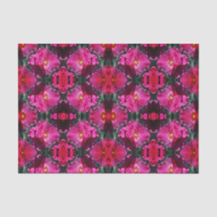 Rosa Blume Abstraktes Muster Decoupage Seidenpapier