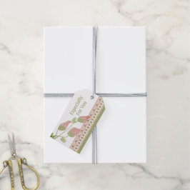 Rosa Blume Accented Hang Geschenkanhänger