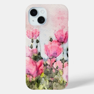 Rosa Blume Aquarellmalerei Case-Mate iPhone Hülle