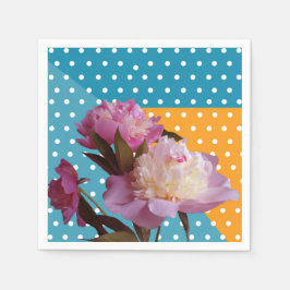 Rosa Blume aus Birnen Elegantes Papier Napkins Serviette