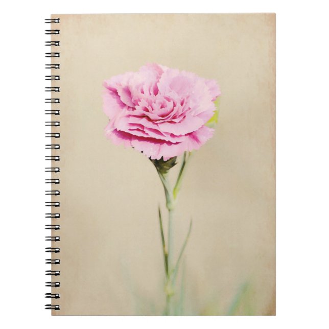 Rosa Blume aus Gertie's Garden Notizblock (Vorderseite)