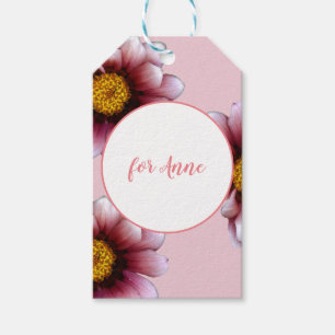 Rosa Blume Blossom Custom Gift Markierung Geschenkanhänger