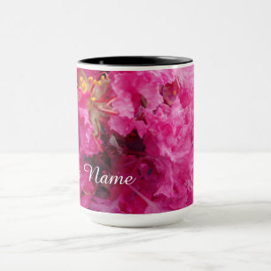 Rosa Blume blühen Personalisierter Individuelle Na Tasse