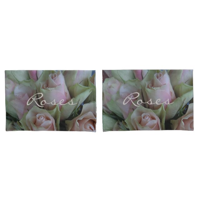 Rosa Blume Blumenfotografie Romantische Kissenbezug (Vorderseite-Set)