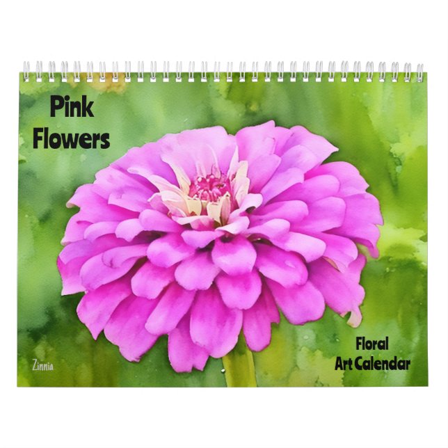 Rosa Blume Blumenkalender Kalender (Titelbild)
