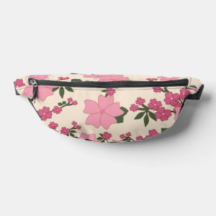 Rosa Blume, Blumenmuster, Muster von Blume Bauchtasche