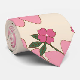 Rosa Blume, Blumenmuster, Muster von Blume Krawatte