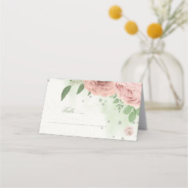 Rosa Blume, botanisch Platzkarte