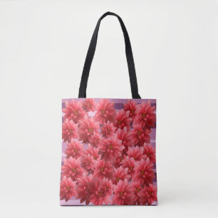 Rosa Blume Botanische Kunst Tasche