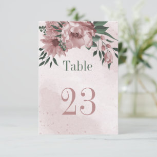 Rosa Blume botanische Tischnummer