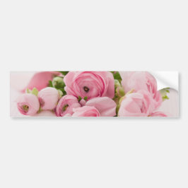 Rosa Blume Bouquet, Liebe Hochzeit Romantik Autoaufkleber