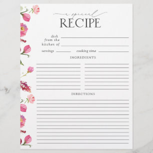 Rosa Blume Brautparty Rezept Binder Seite