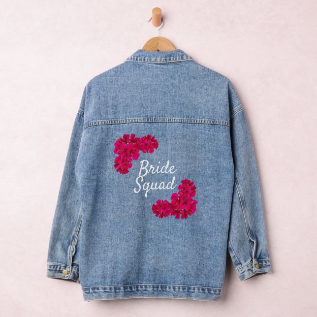 Rosa Blume Brautviertel Jeansjacke (Hangar)