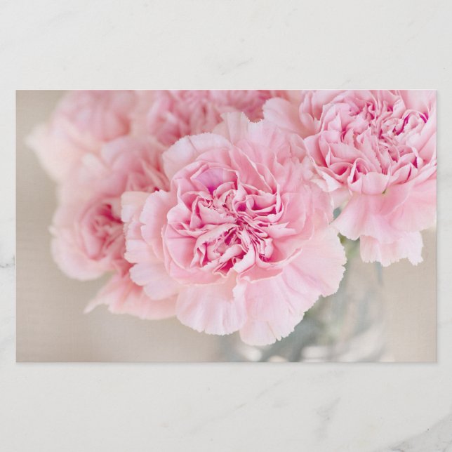 Rosa Blume Briefpapier (Vorderseite)