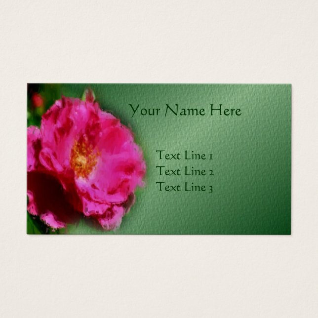 Rosa Blume Business Card (Vorderseite)