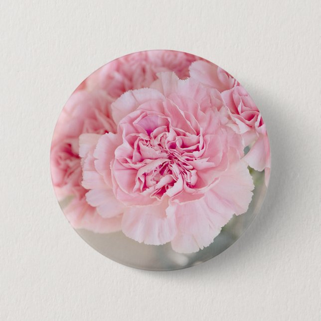 Rosa Blume Button (Vorderseite)