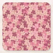 Rosa Blume Camouflage Untersetzer Set