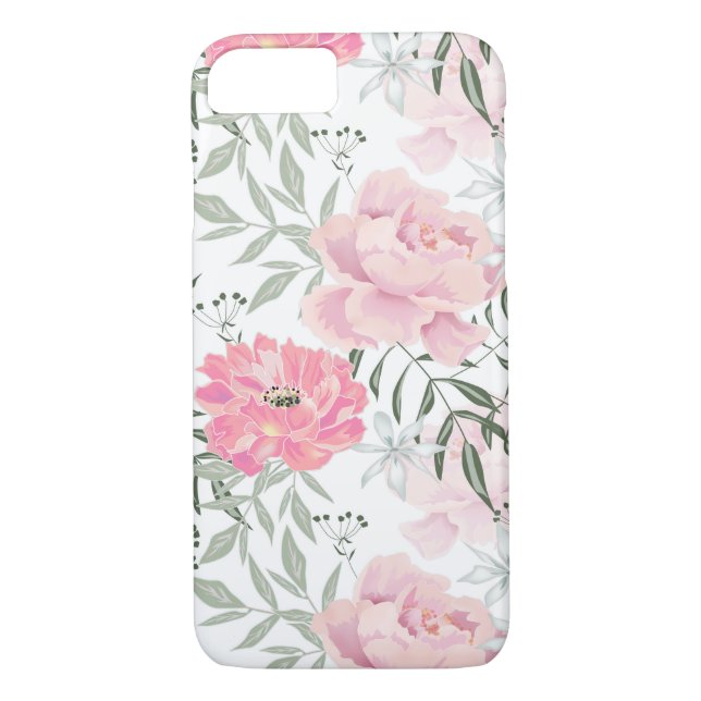 Rosa Blume Case-Mate iPhone Hülle (Rückseite)