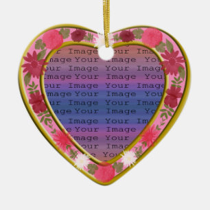 Rosa Blume Custom Heart Ornament